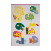 XFG062 DUVAR SÜSÜ (STİCKER) RENKLİ RAKAMLI PVC 48X33X0,5CM - 5