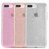Apple iphone 7/8 için Simli Parlayan Slikon Kılıf - 1