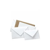 Asil Doğan Davetiye Zarfı Extra 9 x 14 Cm 90 GR Beyaz (500 Lü Paket) - 1