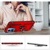 Xiaomi Redmi Note 12 5G Kılıf Yüzüklü Standlı Manyetikli Armor Zırh - 9