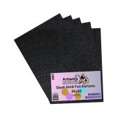 Siyah Simli Karton 35x50 5 Adet Artlantis Simli Karton Siyah 5 Adet 35*50 - 1