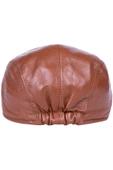 Leather | Erkek Deri Kasket Arakadan Lastikli Kasket Şapka - 6