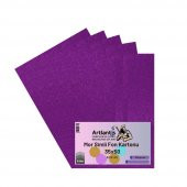 Mor Simli Karton 35x50 5 Adet Artlantis Simli Karton Mor 5 Adet 35*50 - 1