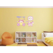 XFG114 DUVAR SÜSÜ (STİCKER) PRENSES DESENLİ PVC 70X50X0,5CM - 3