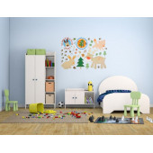 XFG115 DUVAR SÜSÜ (STİCKER) ORMANLI DESENLİ PVC 48X33X0,5CM - 1