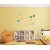 XFG115 DUVAR SÜSÜ (STİCKER) ORMANLI DESENLİ PVC 48X33X0,5CM - 3