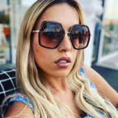 Kahverengi ince çerçeveli gold detaylı Gucci gözlük 39 - 1