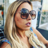 Kahverengi ince çerçeveli gold detaylı Gucci gözlük 39 - 2