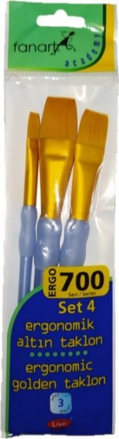 Fanart 700 Serisi Ergonomik Altın Taklon Set-4 3lü - 1