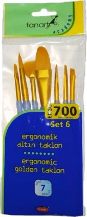 Fanart 700 Serisi Ergonomik Altın Taklon Set-6 7li - 1