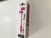 Powerway WOW Pink Kulak İçi Mikrofonlu Ses Kontrolli Kulaklık - 1