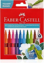 Faber-Castell Comfortbıo Fırça Uçlu Keçeli Kalem 12’li - 1