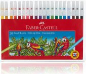 Faber-Castell Keçeli Kalem 20 Renk Yıkanabilir thumbnail 1