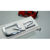 Audi Q2 45 TFSi Krom ABS 3M 3D Bagaj Yazı Logo Orjinal Ürün thumbnail 1