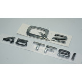 Audi Q2 45 TFSi Krom ABS 3M 3D Bagaj Yazı Logo Orjinal Ürün thumbnail 2