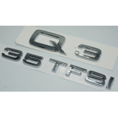 Audi Q3 35 TFSi Krom ABS 3M 3D Bagaj Yazı Logo Orjinal Ürün thumbnail 2