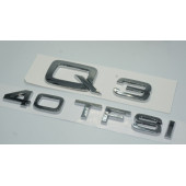Audi Q3 40 TFSi Krom ABS 3M 3D Bagaj Yazı Logo Orjinal Ürün thumbnail 2