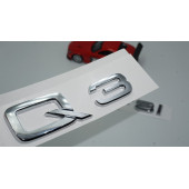 Audi Q3 45 TFSi Krom ABS 3M 3D Bagaj Yazı Logo Orjinal Ürün thumbnail 1