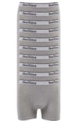 10 adet Feelline Gri Pamuklu Doğal Likralı Erkek Boxer - 1