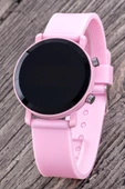 Pembe Renk Çocuk Saati - Saat Öğretici Led Watch Kadran Kız Çocuk Saati ST-304312 - 2