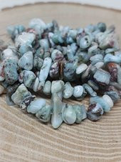 Delikli Larimar Taşı Mini Boy 50 adet - 2