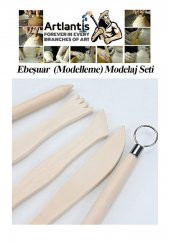 Seramik Başlangıç Seti 13 Parça 1 Paket Modelaj Modelleme Hekel Çömlek Sanatsal Ebeşuar Hobi Düzeltme - 3