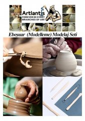 Seramik Başlangıç Seti 13 Parça 1 Paket Modelaj Modelleme Hekel Çömlek Sanatsal Ebeşuar Hobi Düzeltme - 9