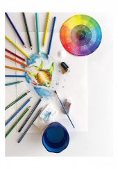 Aquarel Suluboya Kalemi 12 Renk Karton Kutu 1 Paket Faber Sulu Boya Kalemi 12 Li Fırça Hediyeli - 3