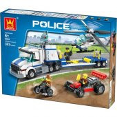 Wange LEGO Polis Helikopteri Taşıma Ekibi 52014 - 2