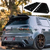 Vw Golf 6 2008-2012 Kelebek Cam Vizörü Kaplaması Siyah Renk - 1