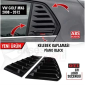 Vw Golf 6 2008-2012 Kelebek Cam Vizörü Kaplaması Siyah Renk - 3