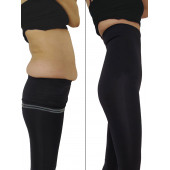 Korse Tayt Siyah Kadın Tayt Göbek Basen Toparlayıcı Tayt Doğum Sonrası Korsesi Spor Taytı - 1
