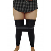 Korse Tayt Siyah Kadın Tayt Göbek Basen Toparlayıcı Tayt Doğum Sonrası Korsesi Spor Taytı - 3