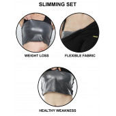Sauna Termal Hızlı Zayıflama Kilo Verme Takımı Orjinal Spor Tayt Ve Fermuarlı Üst Set - 5