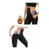 Zayıflama Taytı Sauna Termal Spor Agraflı Tayt Terleme Hızlı Kilo Verme Taytı - 5