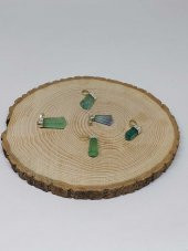 Florit Taşı Yeşil 925 Ayar Gümüş Aparatlı Kolye Ucu thumbnail 4