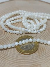 Sedef Taşı Beyaz Dizi 4mm thumbnail 2