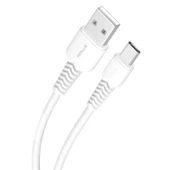 FitPlus Bianca B421 USB - Micro USB Flex Şarj Kablosu 2.4A 1mt - 1