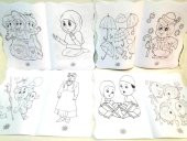 Yeni Sezon 2.seri Boyama Kitabı Seti 4 kitap 4x48=192 sayfa ve 12 Renk Boyama kalemi - 2