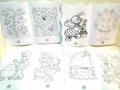 Yeni Sezon 2.seri Boyama Kitabı Seti 4 kitap 4x48=192 sayfa ve 12 Renk Boyama kalemi - 4