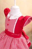 Kırmızı Başlıklı Kız Çocuk Elbise - 4
