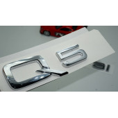 Audi Q5 55 TFSi Krom ABS 3M 3D Bagaj Yazı Logo Orjinal Ürün - 1