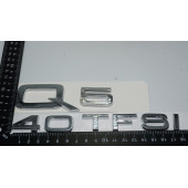 Audi Q5 40 TFSi Krom ABS 3M 3D Bagaj Yazı Logo Orjinal Ürün - 3