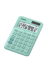 Casio 12 Hane Yeşil Masa Üstü Hesap Makinesi 12 Haneli Masa Üstü - 1