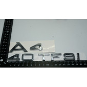 Audi A4 40 TFSi Krom ABS 3M 3D Bagaj Yazı Logo Orjinal Ürün - 3