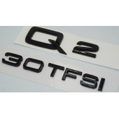 Audi Q2 30 TFSi Parlak Siyah ABS 3M 3D Bagaj Yazı Logo Orjinal Ürün - 2