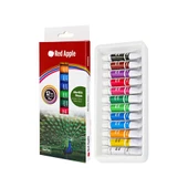 Acuto Masaüstü Şövale Red Apple Akrilik Boya Seti 9 ml 12li Tuval Seti 25x35 Plastik Spatula Seti - 2