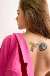 Kuşlar Geçici Dövme,Geçici Tattoo ,Vücut Dövme,Kol Bilek Dövme,Boyun Dövme,Sırt Dövme - 1