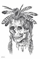 Kuru Kafa Geçici Dövme,Geçici Tattoo ,Vücut Dövme,Kol Bilek Dövme,Boyun Dövme,Sırt Dövme thumbnail 2