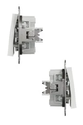 Schneider Asfora Komütatör (Yaylı) Beyaz thumbnail 2